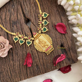 Vriksham Gold Look Alike Krishna Pendant With Kerala Palakka Neckpiece-G17246